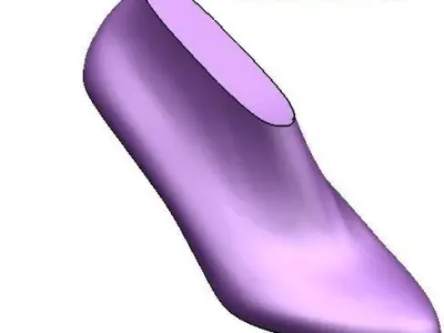 75mm Heel Last Low-poly 3D model