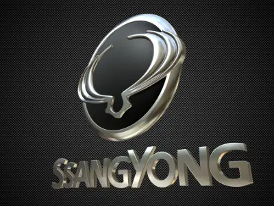 ssang yong logo 3D model