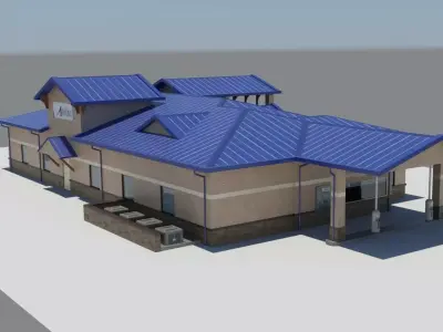 AltaOne Credit Union Low-poly 3D model