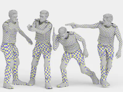 Mercenary Character - Tactical Low-poly 3D model