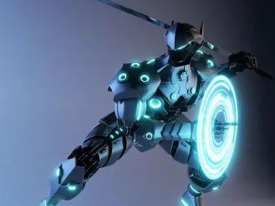 Ninja robot design mk1 3D model