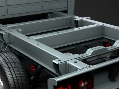 Peugeot Boxer Manager Chassis Truck Crew Cab 3450 WB 2020 3D model