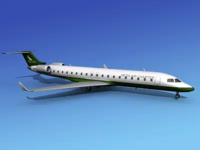 Bombardier CRJ700 Mesa Air Charter 3D model