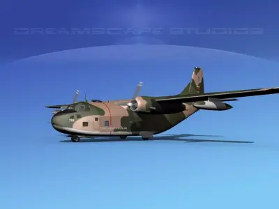 Fairchild C-123B Provider Venuazuela AF 3D model