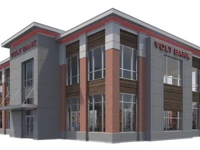 Commercial Building-024 Office Building 3D model