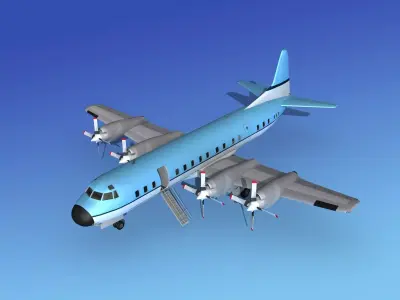 Lockheed L-188 Electra HP Corporate 3 3D model