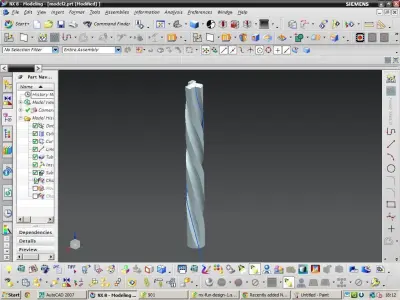 Tutorial for Drill bit Free 3D model