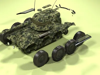 Panhard EBR 90 3D model