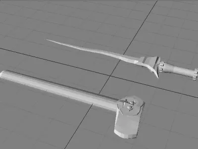 Keris Bali 3D model