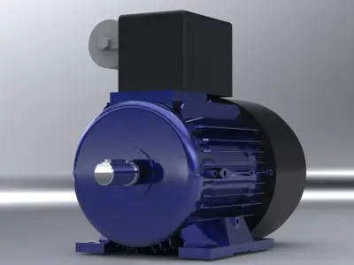 1-5 kw Single Phase Electric Motor ML90L-4 220V 2 3D model