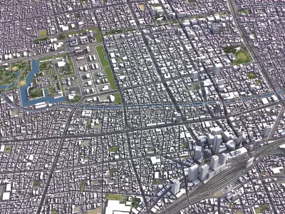 Nagoya Low-poly 3D model