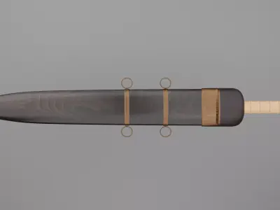 The rim sword gladius Low-poly 3D model