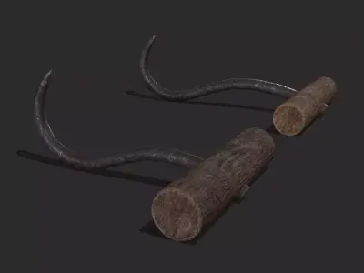 Hooks Low-poly 3D model