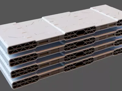 Sci-Fi Modular Panel Kitbash Set 3D model
