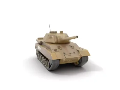 Desert Storm Tank model pack Low-poly 3D model