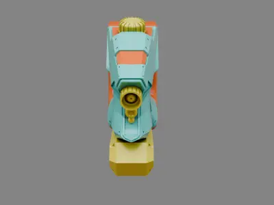 Water Gun one hand 10 Low-poly 3D model