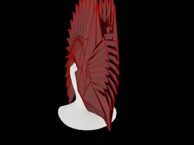 Low Poly CyberPunk Helmet Low-poly 3D model