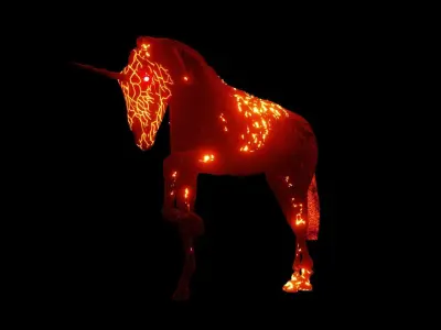 Hellish Unicorn 3D model