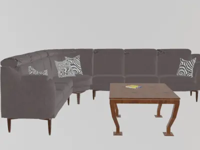 L sofa  Free 3D model