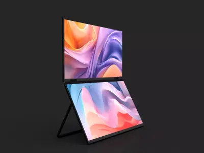 Dual Monitor 3D model