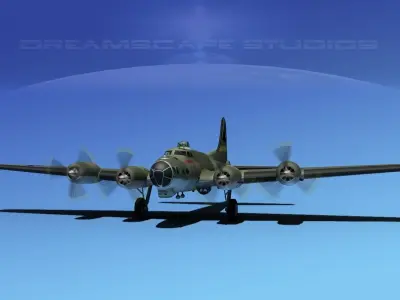 Boeing B-17G Flying Fortress HP V06 3D model
