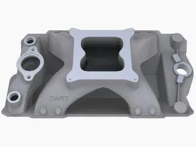 Dart 220 Smallblock Chevy intake manifold Low-poly 3D model