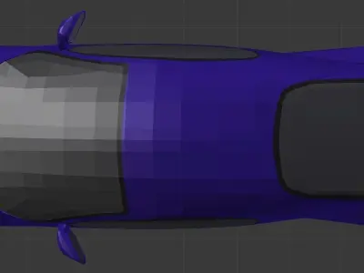 Purple car Free 3D model