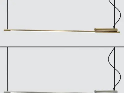 Vertigo Bird LED Aluminum Pendant Lamp 3D model