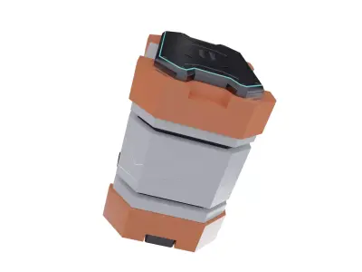 Sci-Fi Desktop CPU 3D model