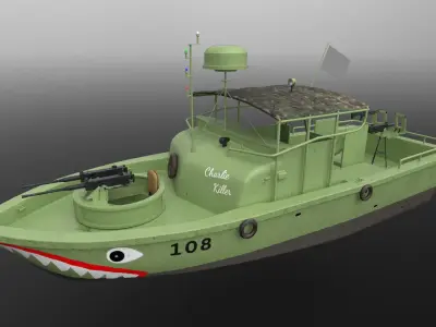 PBR MKII - Vietnam War Low-poly 3D model