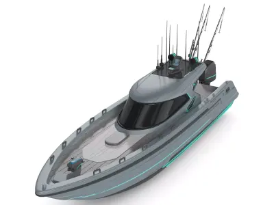 Motorboat 3D model