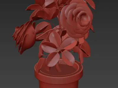 Plant Low-poly 3D model