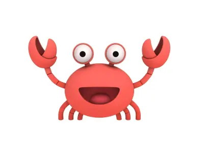 Crab Character 3D model
