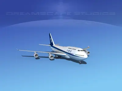 Boeing 747-400 All Nippon Airways 3D model