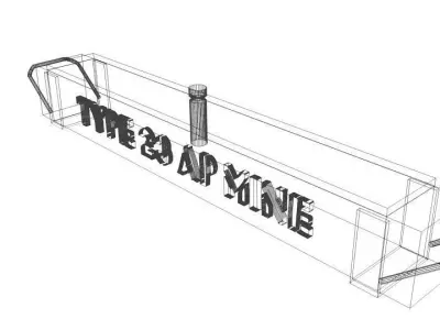 Landmine Full Width Mine 3D model