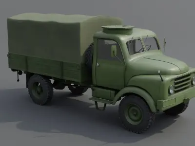 Hanomag AL 28  Low-poly 3D model