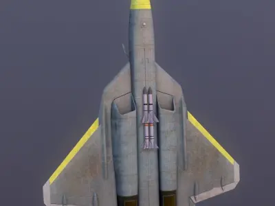 Sukhoi Su-57 Sukhoi PAK FA Multi-role heavy Fighter I-21 3D model