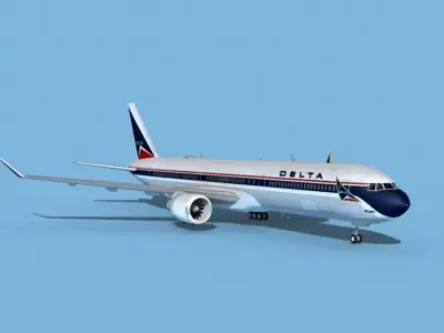 Boeing 767-400 Delta 1 3D model