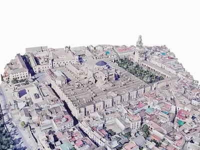 Mosque-Cathedral of Cordoba Low-poly 3D model