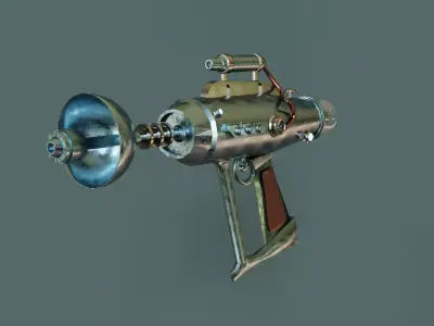 raygun spacial Low-poly 3D model