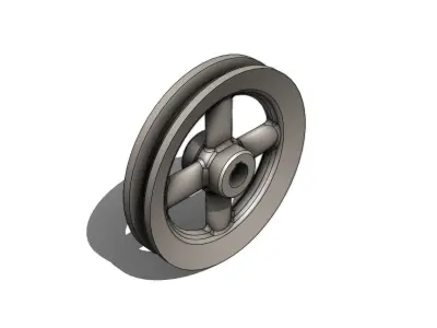 Polia para Cabo de Aco Steel Cable Pulley dia 133 x 23 mm 3D model