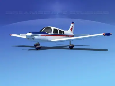 Piper PA-28 V12 3D model