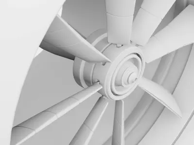 fan and air condition 3D model