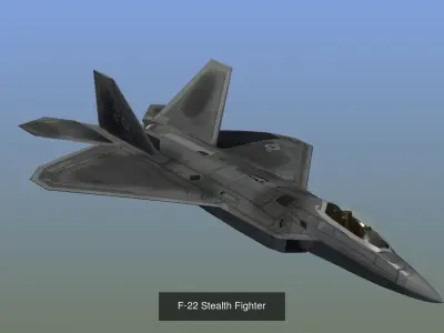 Military Aircraft Set 02 3D Model Collection