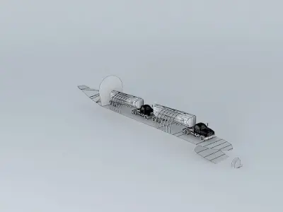 Airbus A300 BelugaInterior Free 3D model