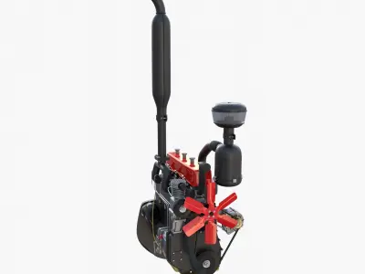 Tractor Engine 3D model