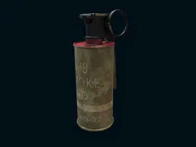 M18 hand grenade Bomb Gaming Model  Low-poly 3D model