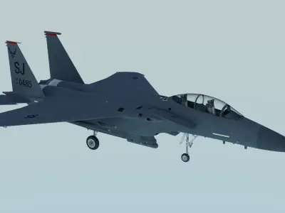 McDonnell Douglas F-15 Eagle Fighter Aircraft 3D model