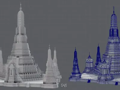 Wat Arun 3D model