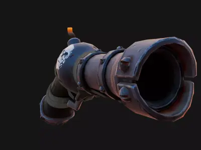 Stylized Ruined King Weapon 3D model